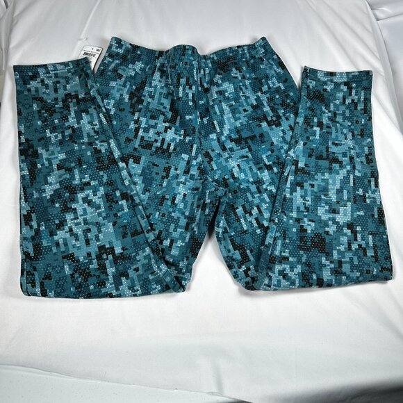 Ideology Boys Large Pants Pixelated Camo Sweatpants Active Blue Black Warm NWT - Picture 8 of 9
